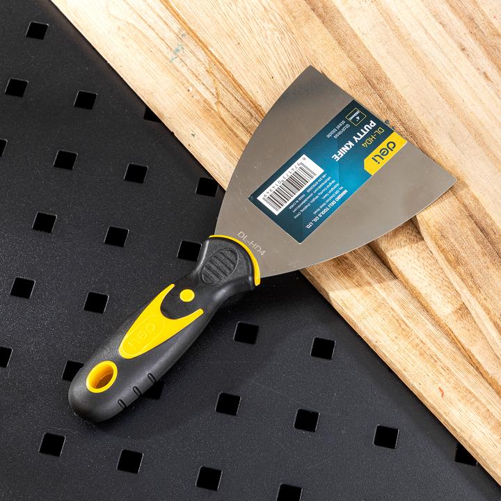 Deli EDL-HD4 Putty Trowel 4 Inch Stainless Steel Scraper – Wall Finishing Tool
