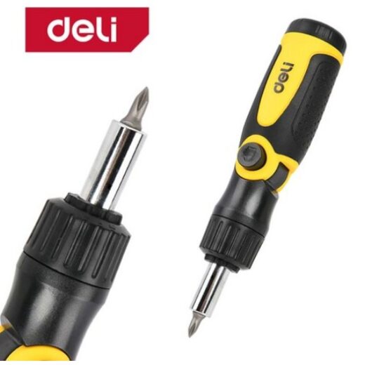 Deli EDL260113 13 In 1 Ratchet Screwdriver Multi-Bit CR-V Tool