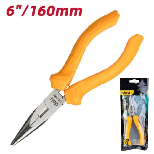 EDL2106C Long Nose Plier – 6-Inch Precision Needle Nose Pliers