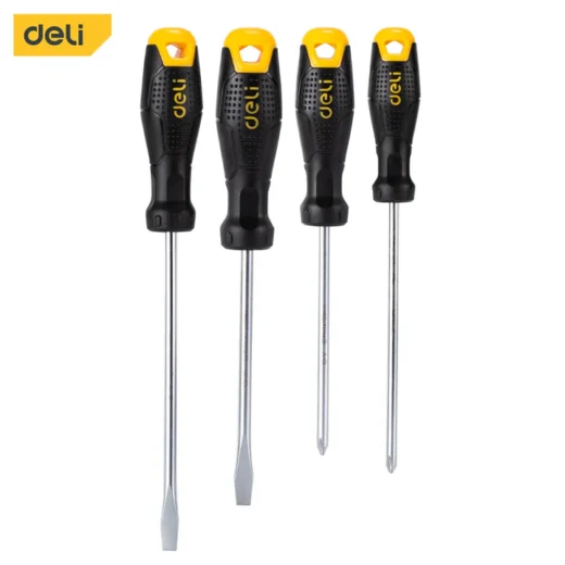 Deli EDL620004 4 Pcs Screwdriver Set CR-V Slotted & Phillips