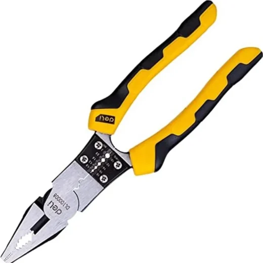 EDL101008 Multifunctional Long Nose Pliers – 9-Inch Wire Cutting & Crimping Tool