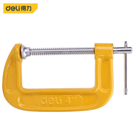 Deli EDL-G204 4-Inch G Clamp – Heavy-Duty Adjustable C-Clamp Tool