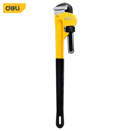 Deli EDL2548 Pipe Wrench – 48-Inch Heavy-Duty Adjustable Plumbing Wrench