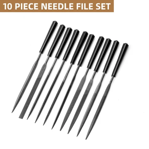 Deli DL2140 10 Pcs Mini File Set – Precision Needle Files for Metal & Wood
