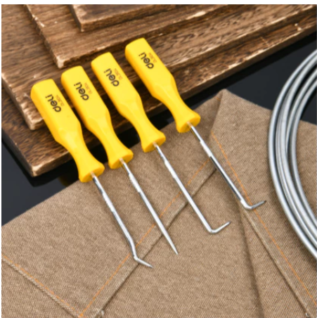 Deli EDL3104 4-Piece Pick and Hook Set – Precision Automotive & O-Ring Removal Tools