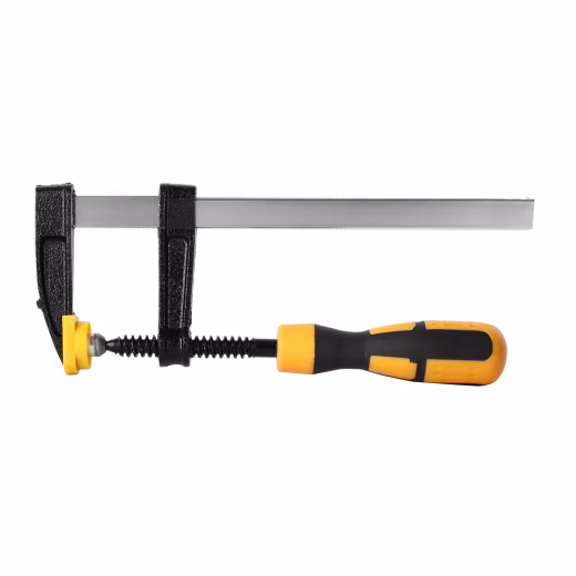Deli EDL110515 6-Inch F Clamp 50×150mm – Heavy-Duty Steel Bar Clamp