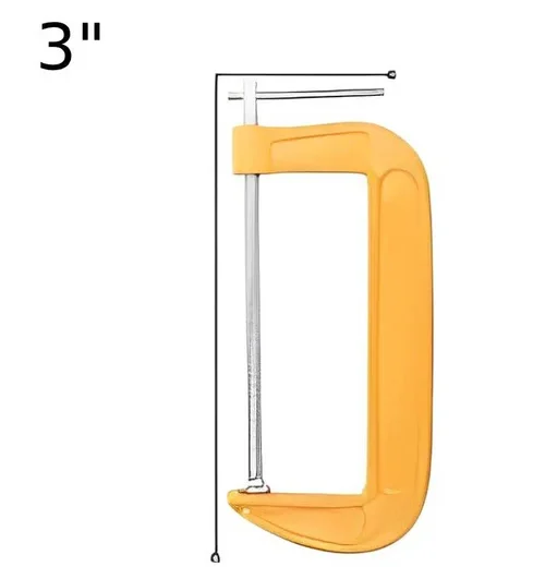 Deli EDL-G203 3-Inch G Clamp – Heavy-Duty Adjustable C-Clamp Tool