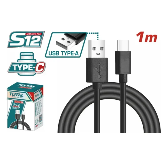 Deli TIUCC01 USB-A to USB-C Cable – Fast Charging & Data Transfer Cable