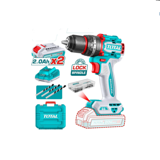 Total TIDLI201668 Brushless Cordless Impact Drill – High-Torque Compact Power Drill