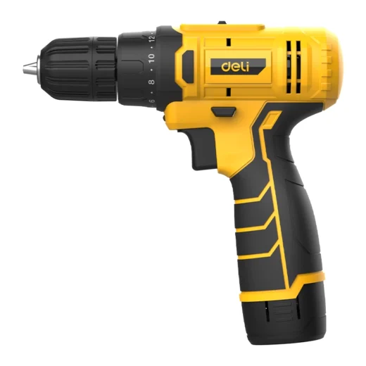 Lithium-Ion Cordless Drill – 12V Electric Drill Driver with LED Light