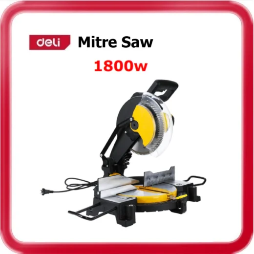 Deli EDL-XD255-E1 Miter Saw – 1800W 255mm Electric Mitre Saw