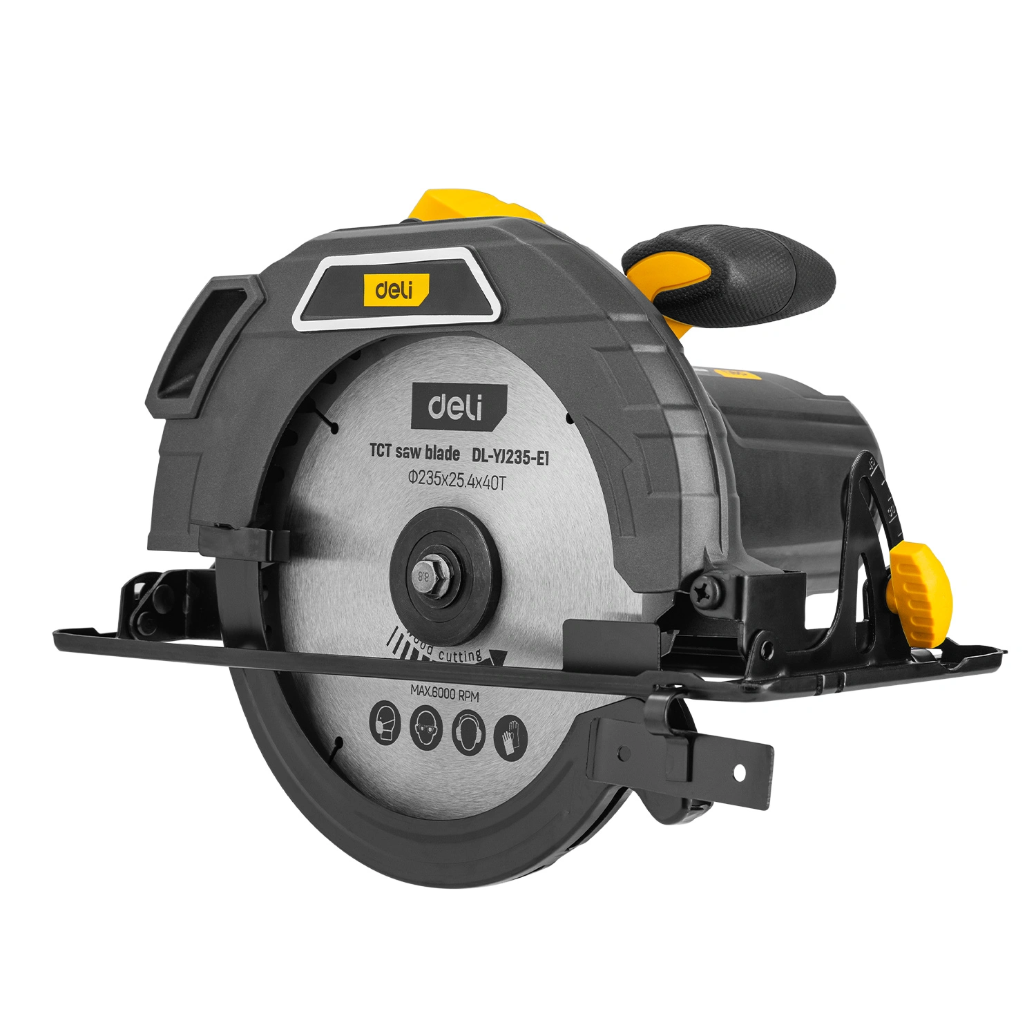 Deli EDL-YJ235-E1 Circular Saw – Heavy Duty Electric Wood Cutting Machine - Image 3