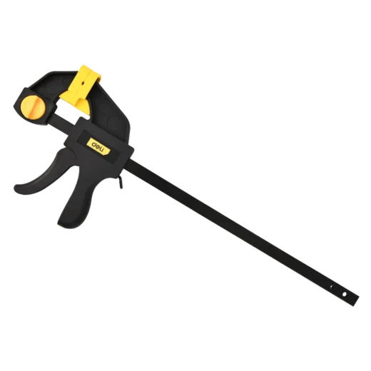 Deli EDL110112 12-Inch Quick Bar Clamp – One-Handed Trigger Clamp Tool