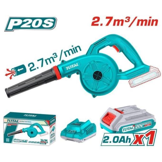 TOTAL TABLI200281 Cordless Blower – 20V Portable Air Blower for Cleaning