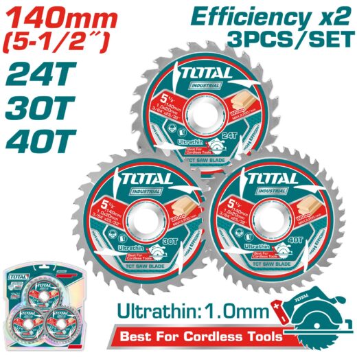 TOTAL TAC236140 Circular Saw Blade – Durable High Precision Wood Cutting Blade