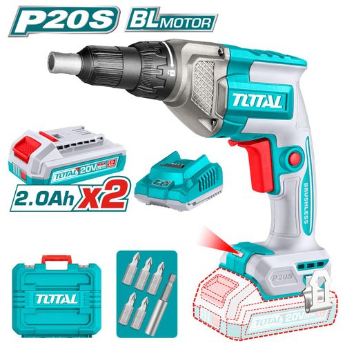 TOTAL TDSLI204282 20V Cordless Drywall Screwdriver – 4200 RPM