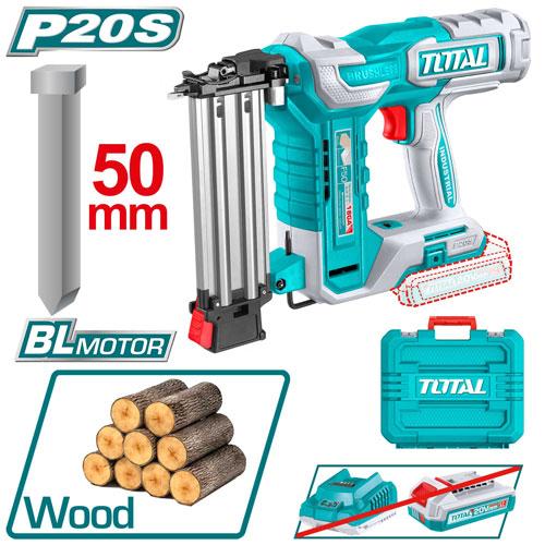 Total TCBNLI5005 Cordless Brad Nailer 20V – F15–F50 Nails