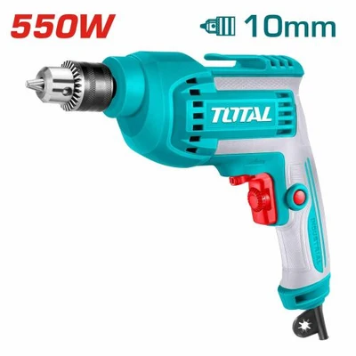 TOTAL TD55108 Electric Drill – 550W, 10mm Chuck, Variable Speed