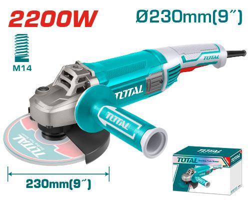 TOTAL TG12223026 Angle Grinder – 2200W 230mm Disc