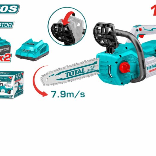 Total TGSLI201286 Cordless Chainsaw 20V – 12-Inch Brushless Motor