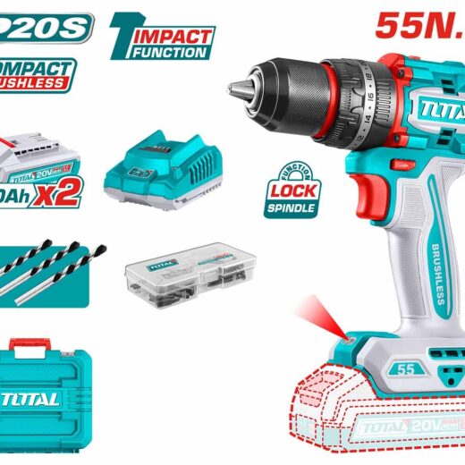 TOTAL TBLI2058 Cordless Heat Gun – 20V Adjustable Temperature