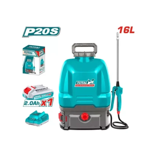 Total TSPLI20162 Cordless Knapsack Sprayer 20V – 16L, 5 Bar Pressure