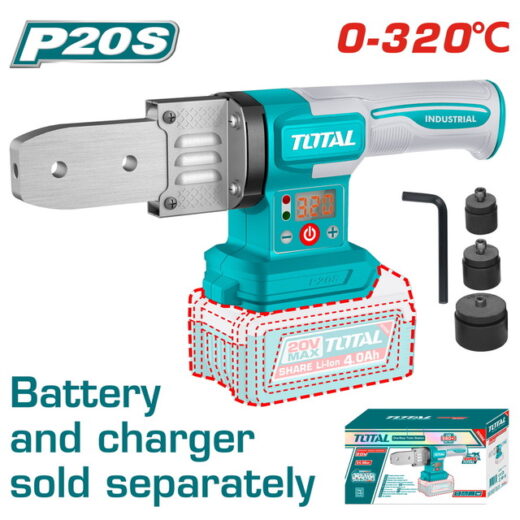 TOTAL TWTLI2018 20V Cordless Plastic Pipe Welding Tool – 320°C