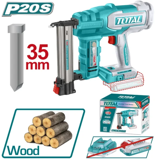 Total TCBNLI2005 Cordless Brad Nailer 20V – F15–F35 Nails